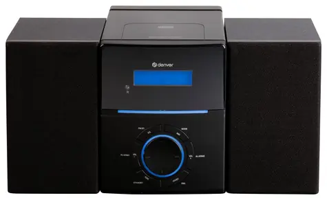 Denver MCA-240 černá / Mikrosystém CD přehrávač a FM / 2 x 20W