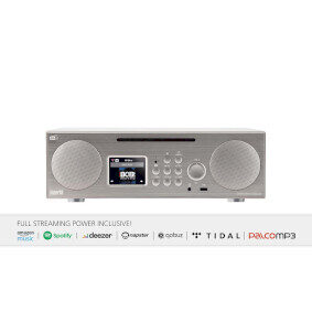 Imperial DABMAN i450 stříbrná / Multifunkční stereo rádio / DAB+ / FM / Internet / BT / CD 