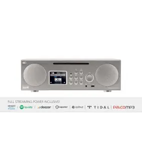Imperial DABMAN i450 stříbrná / Multifunkční stereo rádio / DAB+ / FM / Internet / BT / CD 