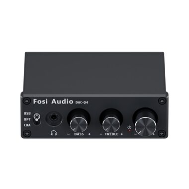 Fosi Audio Q4 / Sluchátkový zesilovač/DAC / OPT / COAX / RCA / 3.5mm jack