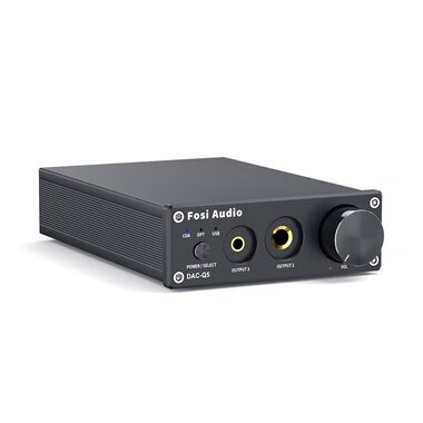 Fosi Audio Q5 / Sluchátkový zesilovač/DAC / OPT / COAX / RCA / 3.5mm & 6.35mm jack