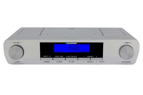 Blaupunkt KR14BT stříbrná / kuchyňské rádio / Bluetooth / budík / 2x 0.8W