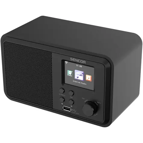 SENCOR SIR 5100WDB černá / Internetové rádio / Wi-Fi / USB / budík / mobilní aplikace 
