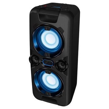 SENCOR SSS 3800 černá / bezdrátový podsvícený reproduktor s mikrofonem / 60W / Bluetooth 2.1 / USB / 4000mAh / LCD