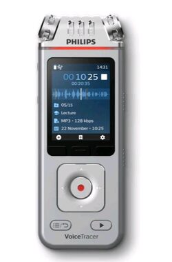 Rozbaleno - Philips DVT 4110 / diktafon / 8GB / až 36 hodin záznamu / USB / 3.5 mm jack / rozbaleno