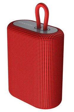 CANYON CNE-CBTSP4R červená / Přenosný reproduktor / BT 5.0 / 5W / 1200mAh / USB-C / microSD