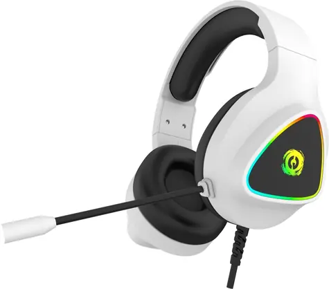 CANYON CND-SGHS6W bílá / Herní headset / RGB podsvícení / USB + 3.5mm jack / 2m