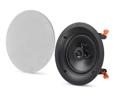 JBL B 6IC bílá / kulatý dvoupásmový vestavný reproduktor 6.5"/ 140W  