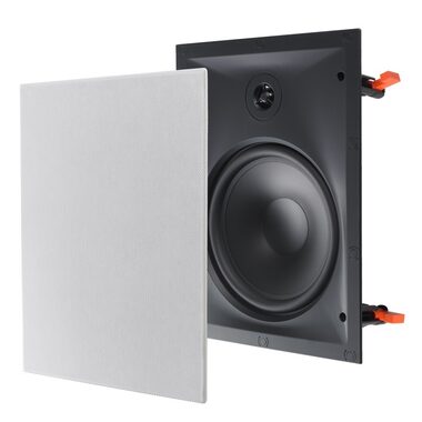 JBL B 8IW bílá / obdélníkový dvoupásmový vestavný reproduktor 8" / 160W