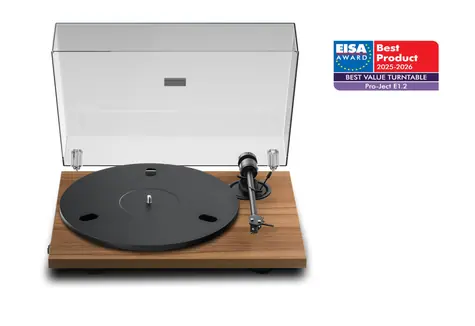 Pro-Ject E1.2 + Pick It MM E - Walnut / Gramofon / řemínkový / RCA kabel 1.23m