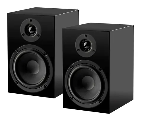 Pro-Ject Speaker Box 5 E high gloss black / 2-pásmová regálová reprosoustava / 2x 35W / pasivní
