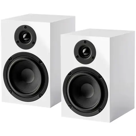 Pro-Ject Speaker Box 5 E high gloss white / 2-pásmová regálová reprosoustava / 2x 35W / pasivní
