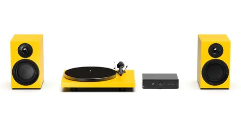 Pro-Ject Colourful Audio System E Satin Yellow / All-in-one Hi-Fi systém s gramofonem 