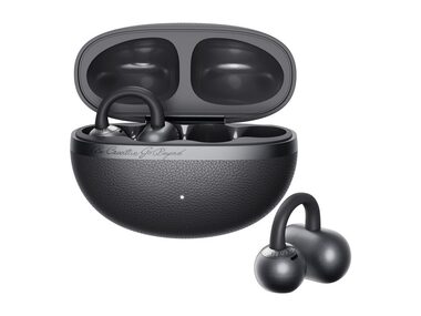 QCY Crossky C50 šedá / Bezdrátová sluchátka s mikrofonem / Bluetooth 6.0 / IPX5 / dobíjecí box