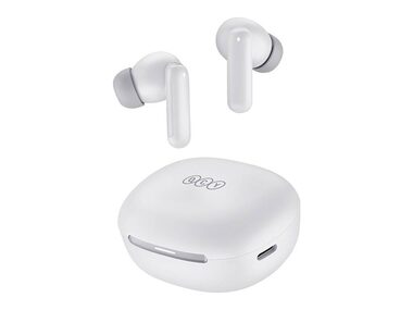 QCY MeloBuds HT16 bílá / Bezdrátová sluchátka s mikrofonem / TWS / ANC / Bluetooth 5.4 / IPX4 / dobíjecí box