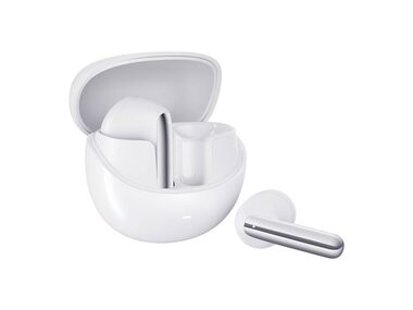 QCY AilyBuds Pro HT10 bílá / Bezdrátová sluchátka s mikrofonem / TWS / ANC / Bluetooth 5.4 / IPX4 / dobíjecí box