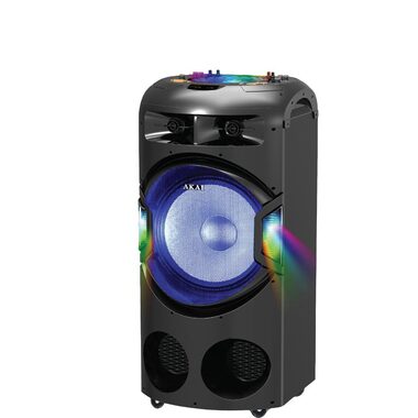 AKAI DJ-BY4L černá / Párty reproduktor / Bluetooth / USB / SD / AUX / 120W