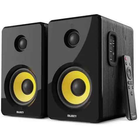 Majority D40X Bookshelf černá / Reproduktory / 2.0 / 70W / Bluetooth 5.0 / AUX