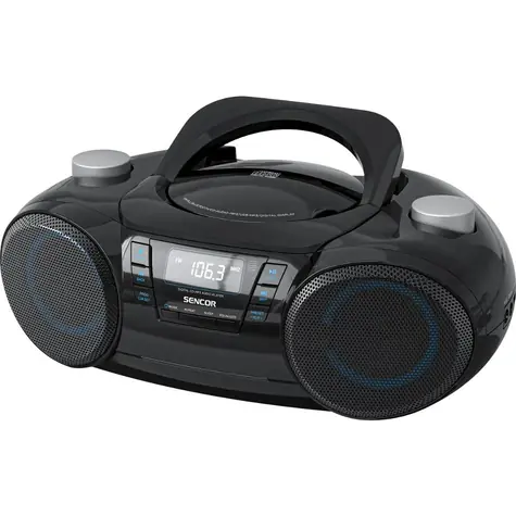 SENCOR SPT 4710B černá / rádio / FM / Bluetooth 5.3 / CD / USB / 3.5 mm jack / SD / AUX