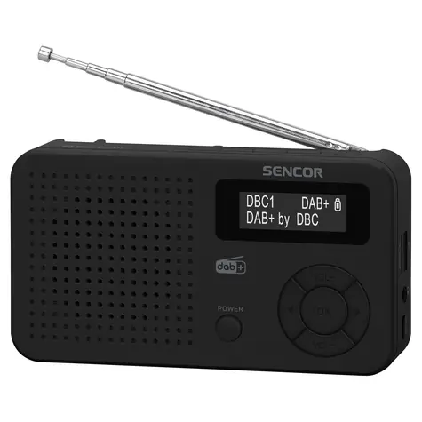 SENCOR SRD 7210B černá / Přenosné rádio / DAB+ / FM / Bluetooth / USB 