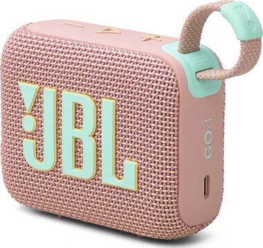 JBL GO 4 růžová / Přenosný reproduktor / Bluetooth / IP67 / výdrž 7 hodin