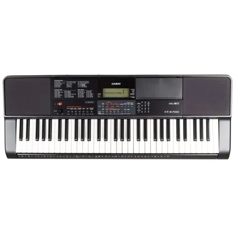 Casio CT X700 černá / klávesy / 61 kláves / USB / 6x AA & adaptér