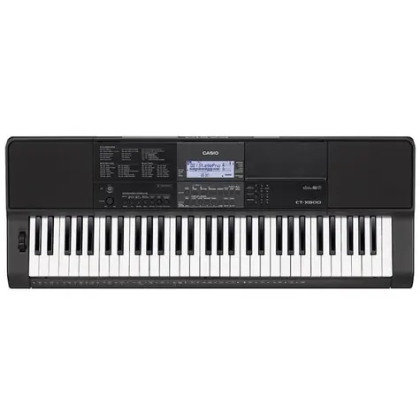 Casio CT X800 černá / klávesy / 61 kláves / USB / 6x AA & adaptér