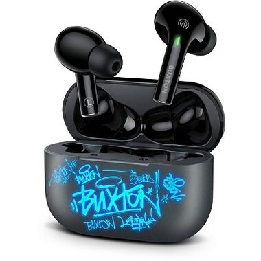 Buxton BTW 4600 šedá / bezdrátová sluchátka / mikrofon / Bluetooth 5.4 / IPX6