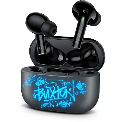 Buxton BTW 4600 šedá / bezdrátová sluchátka / mikrofon / Bluetooth 5.4 / IPX6