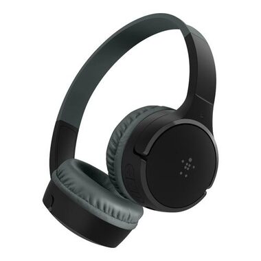 Belkin SOUNDFORM Mini dětská bezdrátová sluchátka černá / mikrofon / Bluetooth 5.0 / 3.5 mm jack / výdrž až 30 hodin