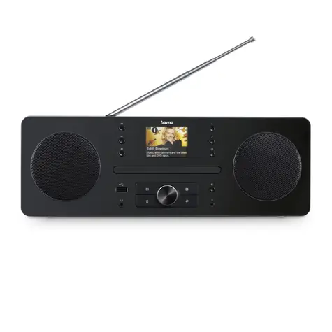 Hama DIR1570CBT černá / digitální a internetové rádio / DAB+ /CD / BT RX / App ovládání