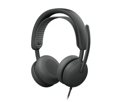 Logitech Zone Wired 2 for Business černá / Drátová sluchátka s mikrofonem / USB / 1.9 m