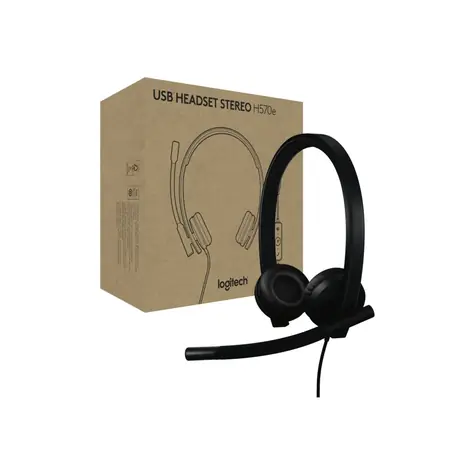 Logitech Headset H570e Stereo MS Teams / Sluchátka s mikrofonem / USB-A