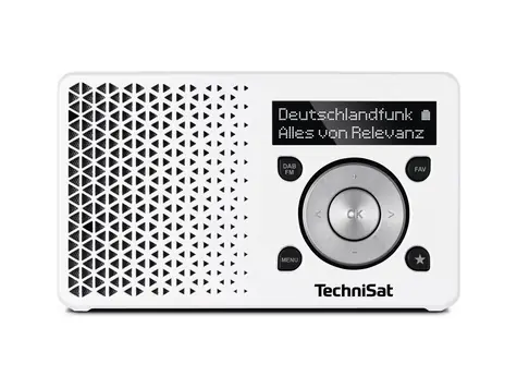 TechniSat DIGITRADIO 1 bílá-stříbrná