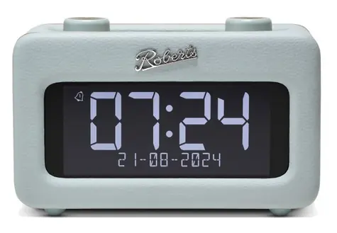 Roberts Radio Revival Rest Duck Egg Blue / Radiobudík / DAB+ a FM / USB-A / BT / LCD Displej / 3.5mm 