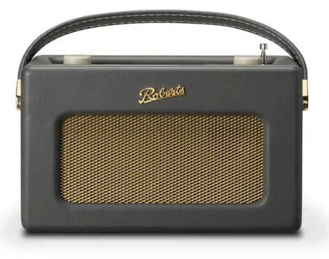 Roberts Radio Revival iStream3L Charcoal Grey / Přenosné rádio / DAB+ a FM / USB / BT + Wi-Fi / LCD Displej / 3.5mm 