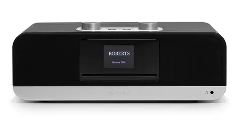 Roberts Radio BluTune 300L Black / Rádio / DAB+ a FM / USB / BT + Wi-Fi / CD / LCD Displej / 3.5mm 