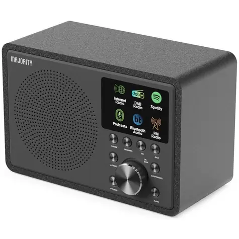 Majority Touro černá / Internetové rádio / DAB+ / FM / internet