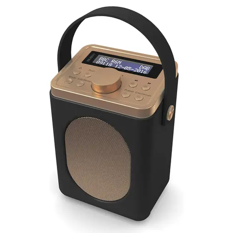Majority Little Shelford černá / Přenosné rádio / 4x AA / DAB+ / FM 