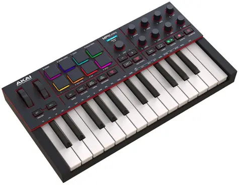 Akai MPK mini MK4 Kompaktní klávesový MIDI kontroler černá