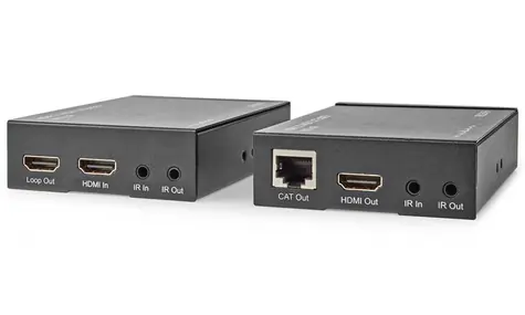 Nedis VREP3480AT extender HDMI po UTP CAT6 / 4K@60Hz / 18 Gbps / IR return / do 60 m