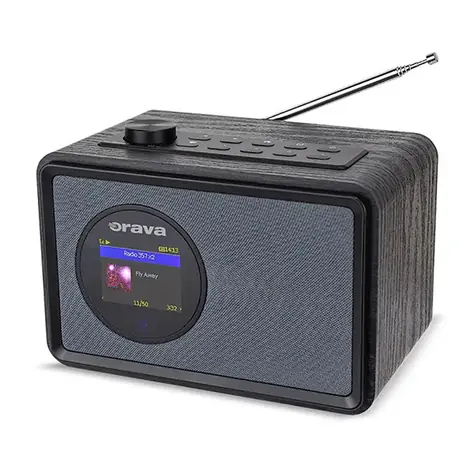 Orava RR-30i / Internetové rádio / FM / DAB & DAB+ / Bluetooth / Budík / USB