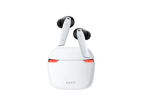 Havit TWS TW929 PRO bílá / Bezdrátová sluchátka do uší s mikrofonem / BT 5.0