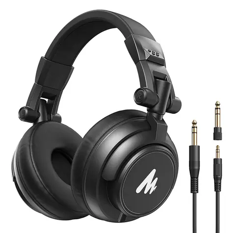 Maono AU-MH601 černá / Studiová drátová sluchátka / 3.5 mm a 6.3 mm / 3 m