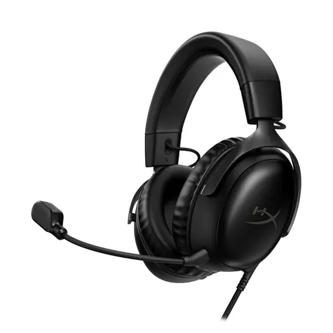 Rozbaleno - HyperX Cloud III černá / Herní sluchátka / mikrofon / ANC / 3.5 mm Jack / USB / rozbaleno