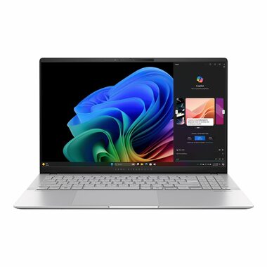 ASUS Vivobook S 15 OLED stříbrná / 15.6" 2880x1620 / Qualcomm Snapdragon X Elite / 16GB / 1TB SSD / Adreno GPU / W11H