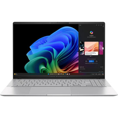 ASUS Vivobook S 15 OLED stříbrná / 15.6" 2880x1620 / Snapdragon X1E-78-100 / 32GB / 1TB SSD / Adreno / W11H
