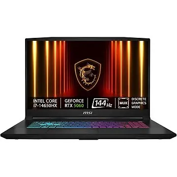 MSI Katana 17 HX B14WFK-283XCZ černá / 17.3"FHD / Intel Core i7-14650HX / 32GB RAM / 1TB SSD / RTX 5060 8GB / Bez OS
