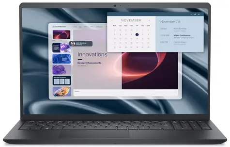 DELL Pro 15 Essential PV15255 černá / 15.6" FHD / Ryzen 5 7520U / 8GB / 512GB SSD / Radeon 610M / W11H