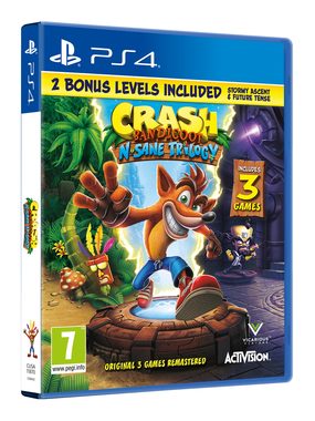 PS4 Crash Bandicoot N.Sane Trilogy (Remake) / Plošinovka / Angličtina / od 7 let / Hra pro Playstation 4